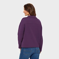 Women's Canal Park Terry Collared Long Sleeve