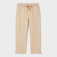 Women's Lazy French Terry Capris