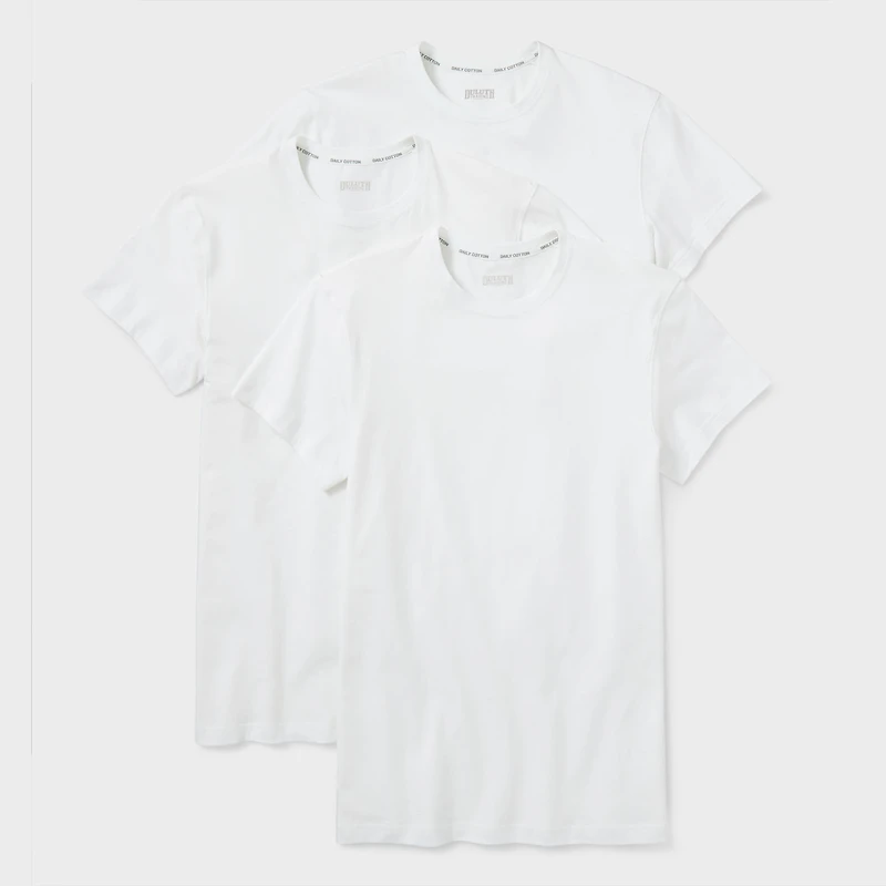 Men's Daily Cotton Crew Undershirt 3-Pack
