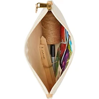 Canvas Embroidered Pouch