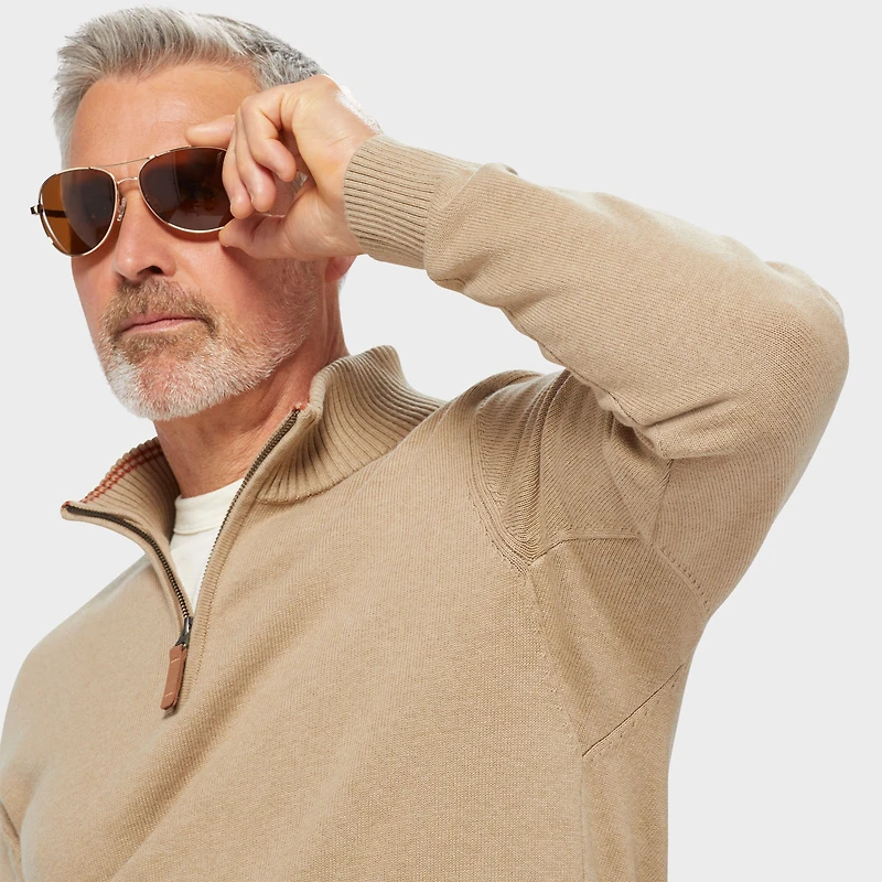 Men's Strongarm 1/4 Zip Mock Sweater