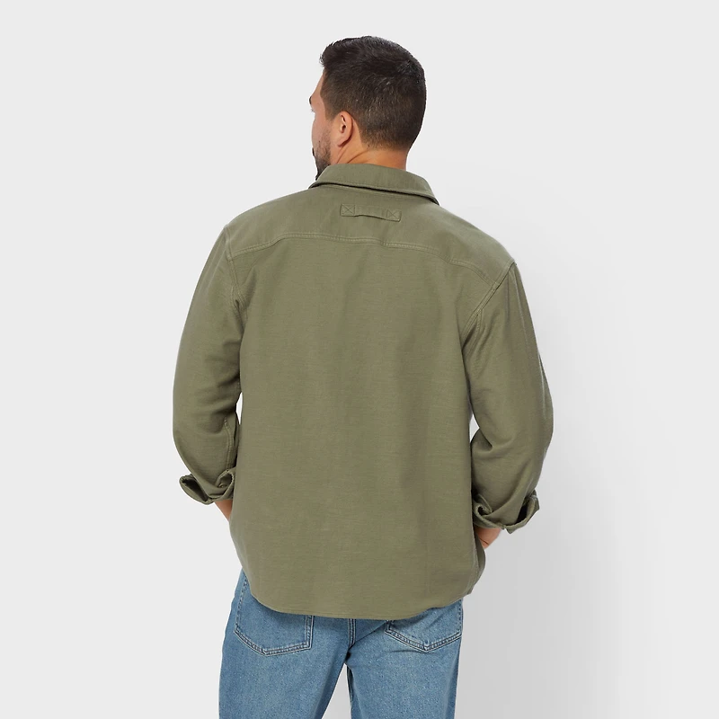Men's Officer's Slub Sateen Shirt Jac