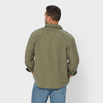 Men's Officer's Slub Sateen Shirt Jac