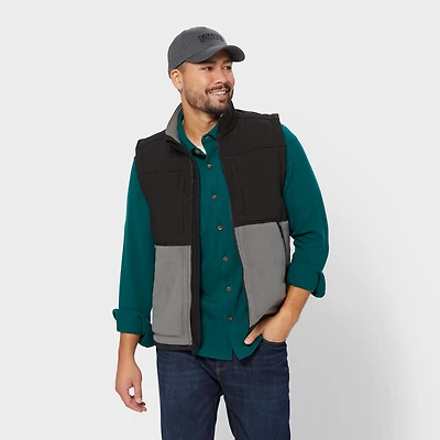 Men's Bear Hide Fleece Vest