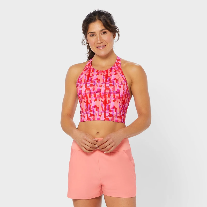 Women's AKHG Lost Lake Longline Swim Bra Top