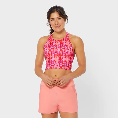 Women's AKHG Lost Lake Longline Swim Bra Top