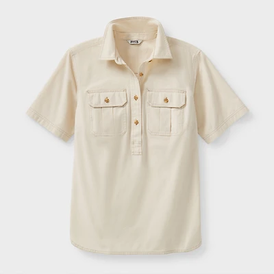 Women's COOLMAX Chambray Short Sleeve Shirt