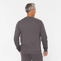 Men's Lazy French Terry Pullover Crew Sweatshirt