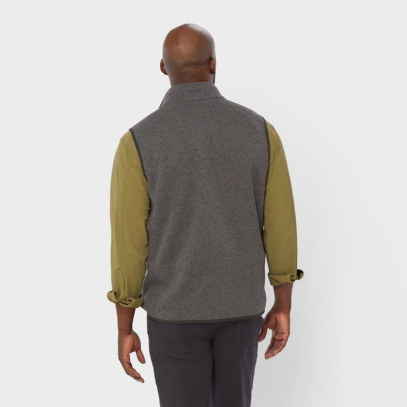 Men's Sweater Fleece Zip Vest