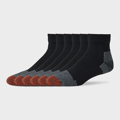 Men's Everyday 6-Pack Midweight Quarter Socks