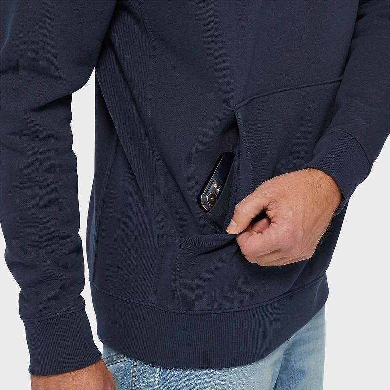 Men's Souped-Up Sweats Pullover Quarter Zip Mock Neck