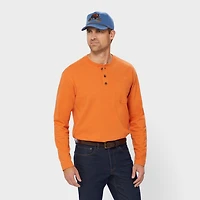 Men's Longtail T Relaxed Fit LS Henley T-Shirt