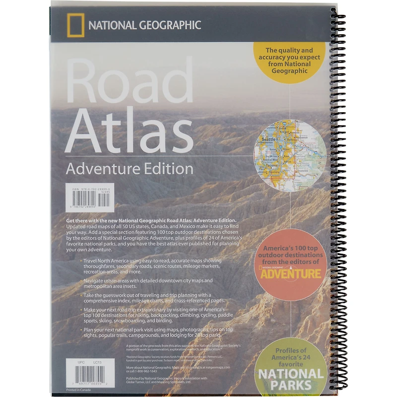 National Geographic Road Atlas: Adventure Edition