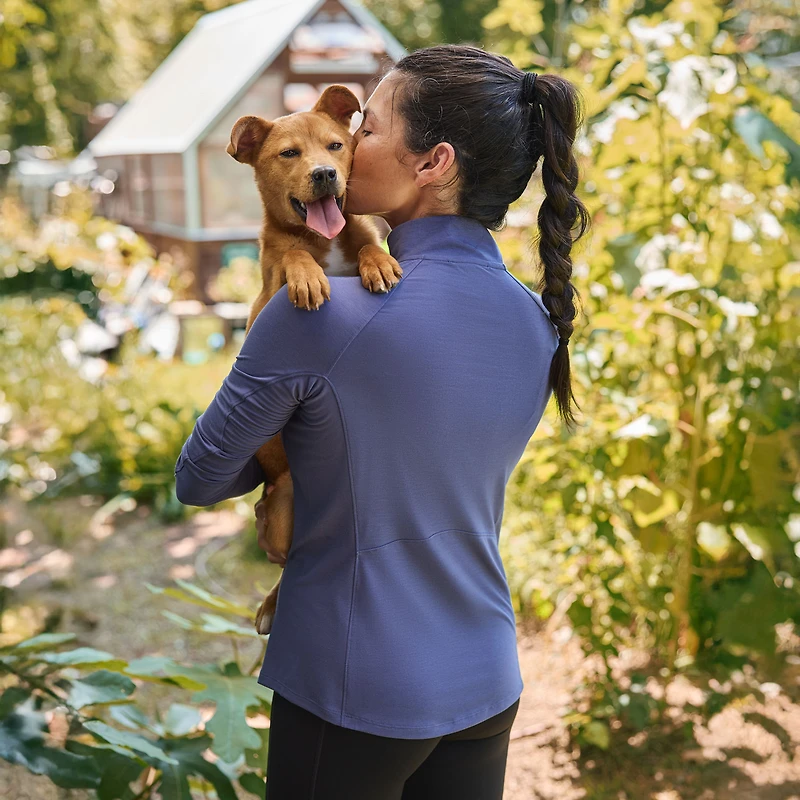 Women's Seawool Long Sleeve 1/4 Zip Mockneck