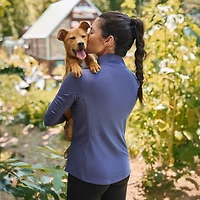 Women's Seawool Long Sleeve 1/4 Zip Mockneck