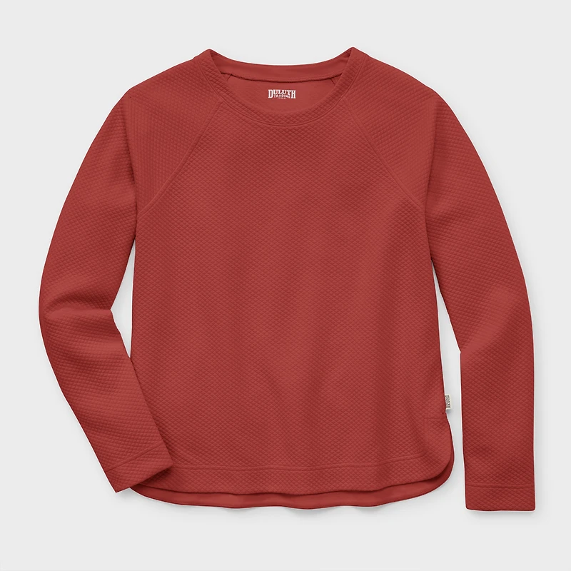 Women's Plus AirLoc Quilted Crew Pullover