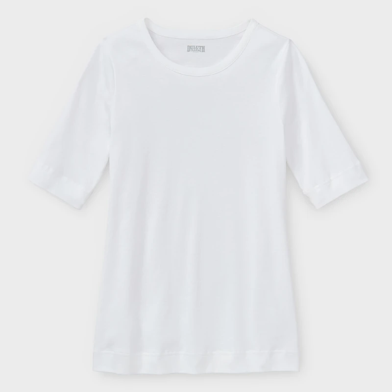 Women's Plus Longtail T Elbow Sleeve Scoopneck