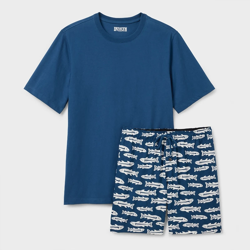 Men's Lumber Jams Cotton Short Sleeve Sleep Set