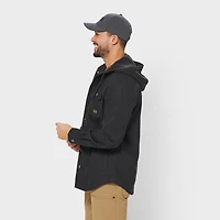 Men's Jersey-Lined Fire Hose Hooded Shirt Jac