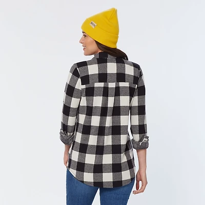 Women's T-Shirt Flannel Long Sleeve Shirt