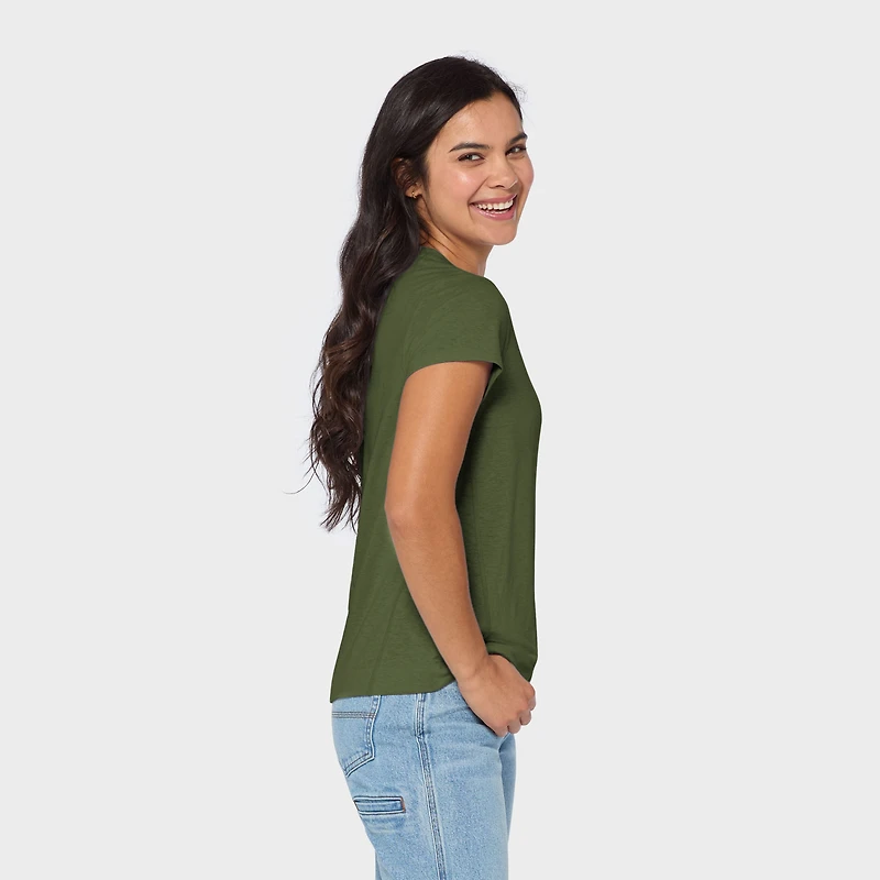 Women's Hemp Knit Short Sleeve Henley