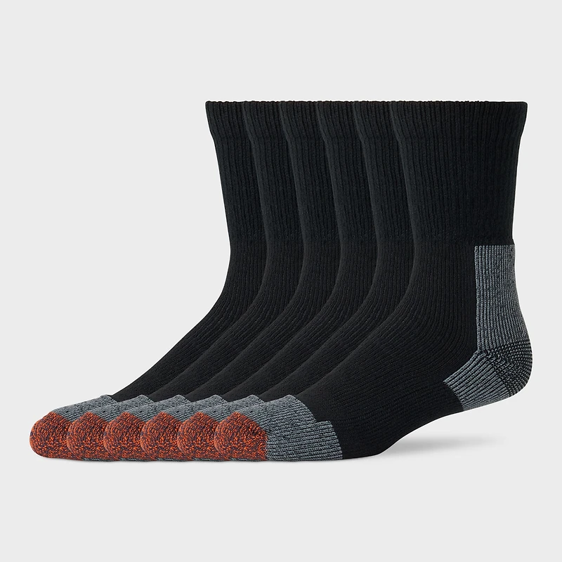Men's Everyday 6-Pack Midweight Crew Socks