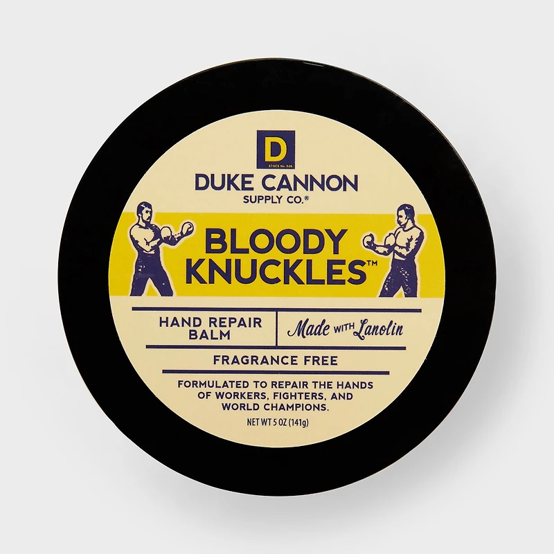 Duke Cannon Bloody Knuckles Hand Repair Balm Jar