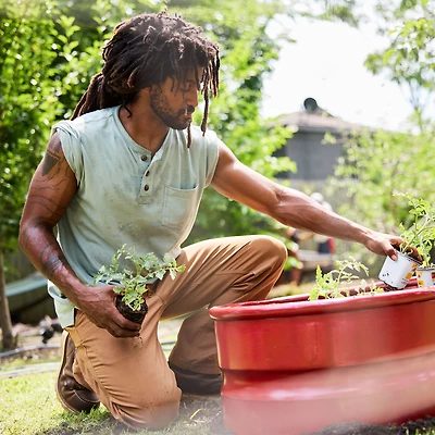 Men's Longtail T Relaxed Fit Short Sleeve Pocket Henley