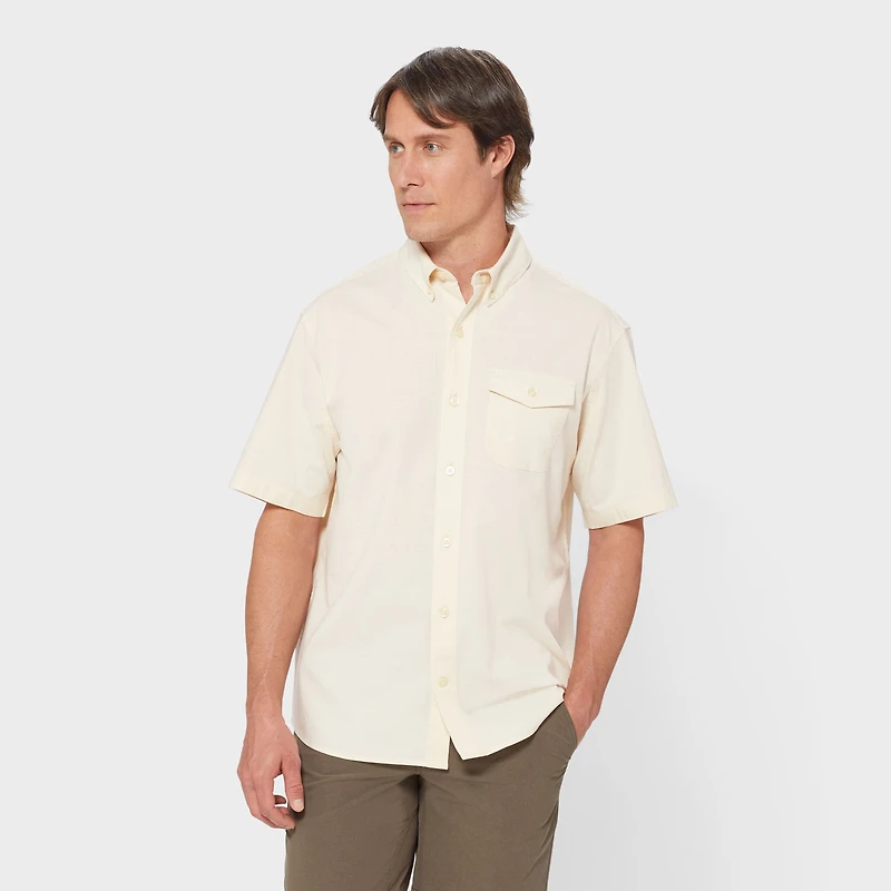 Men's Drumlin Slub Cotton Relaxed Fit Short Sleeve Shirt