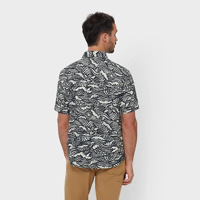 Men's AKHG Mountain Stream Standard Fit Short Sleeve Shirt