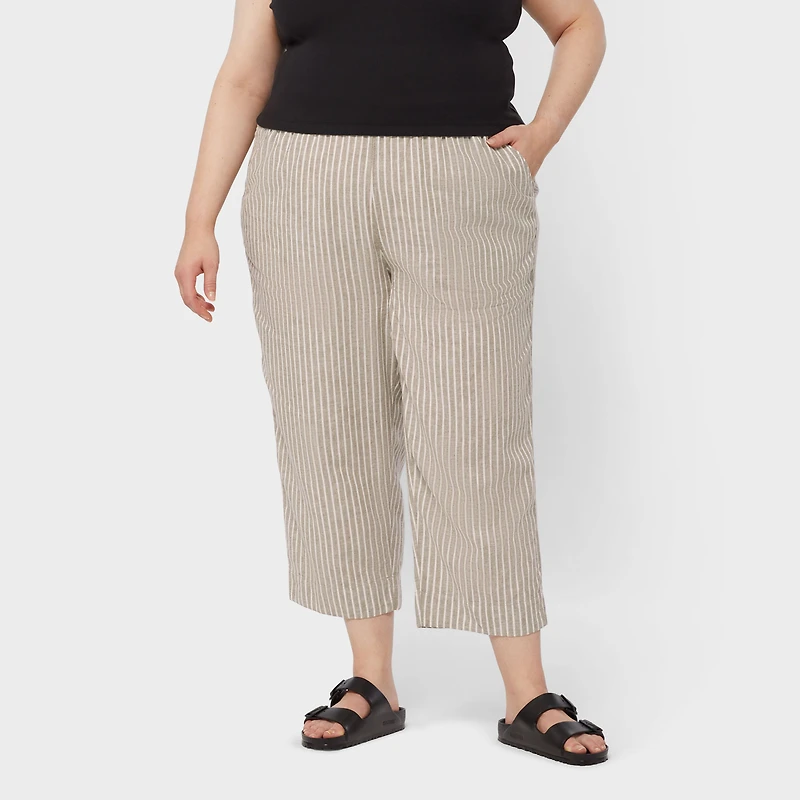 Women's Plus Overeasy Lightweight Hemp Capris