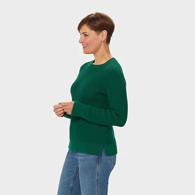 Women's Heritage Waffle Stitch Crew Sweater