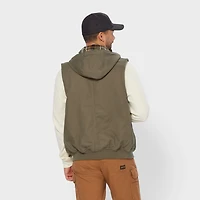 Men's Fire Hose Flannel-Lined Hooded Vest