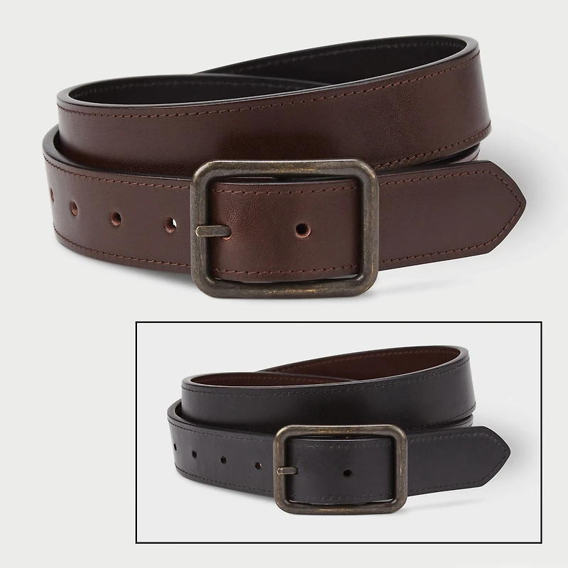 Men's Lifetime Leather Reversible Belt