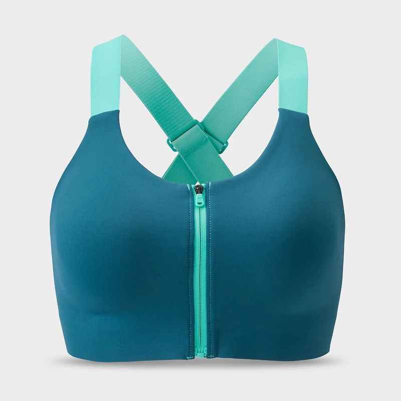 Women's High-Impact Bonded Zip-Front Bra