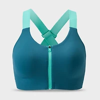 Women's High-Impact Bonded Zip-Front Bra