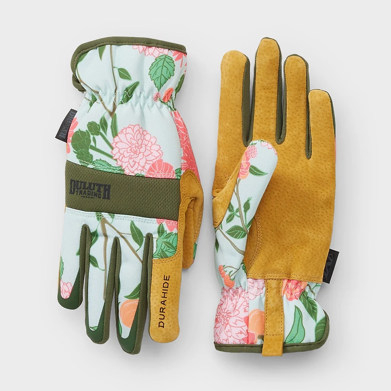 Women's Canvas Durahide Pattern Gloves