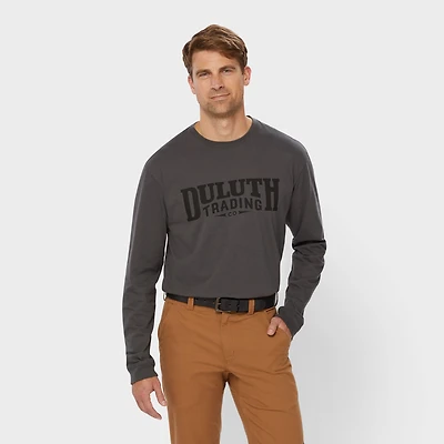 Men's Longtail T Relaxed Fit LS Logo T-Shirt