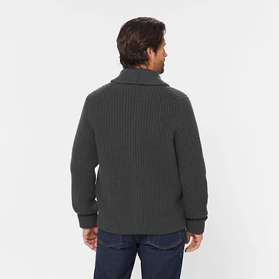 Men's Lambswool Shawl Collar Cardigan