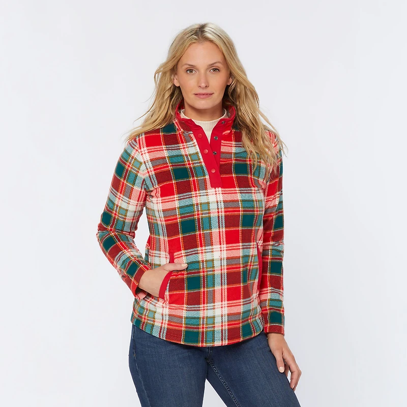 Women's Doubleback Printed Fleece Pullover