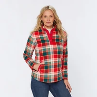 Women's Doubleback Printed Fleece Pullover