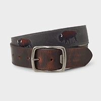 Icon Webbing Leather Belt