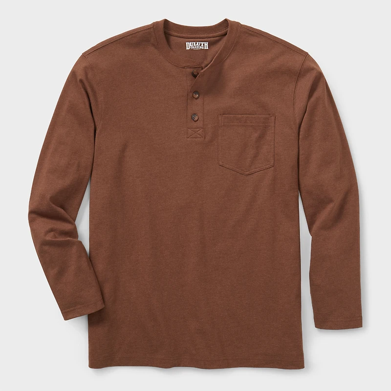 Men's Longtail T Relaxed Fit LS Henley T-Shirt