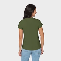 Women's Hemp Knit Short Sleeve Henley