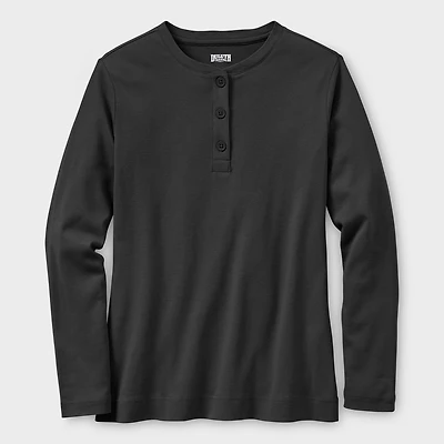 Women's Plus Longtail T Long Sleeve Henley