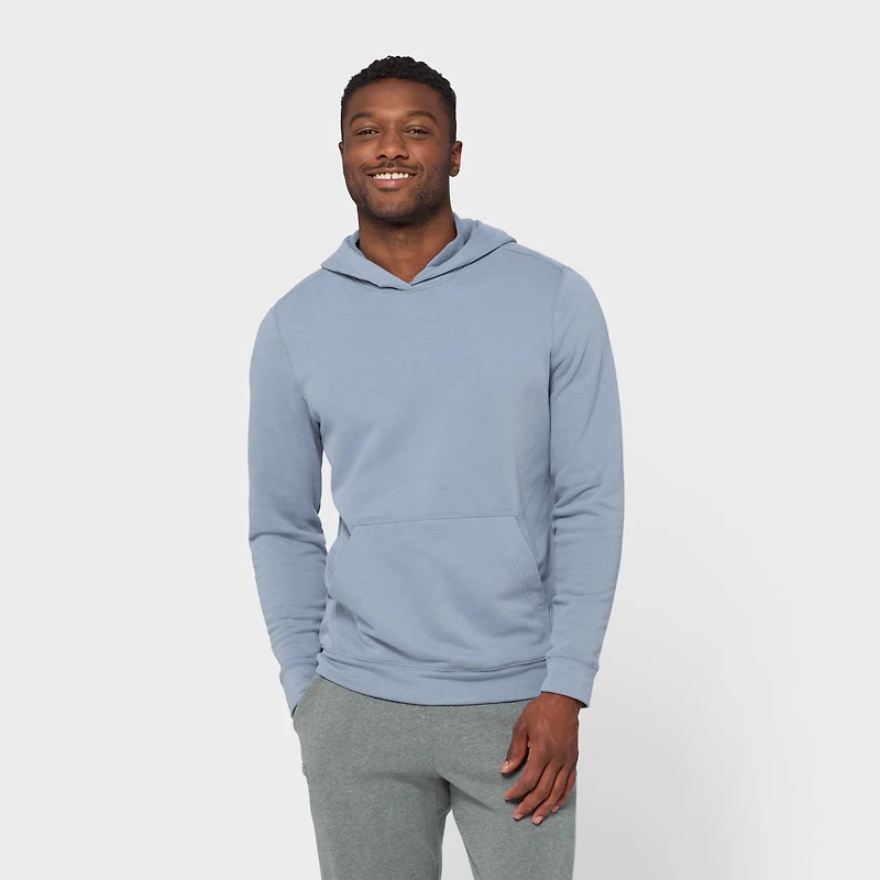 Men's Lazy French Terry Pullover Hoodie Sweatshirt