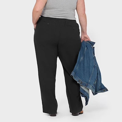 Women's Plus Artisan Hemp Relaxed Leg Pull-On Pants