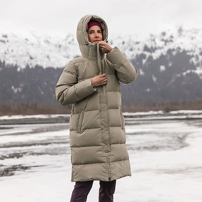 Women's Ruffer Puffer Arctic Down Long Coat