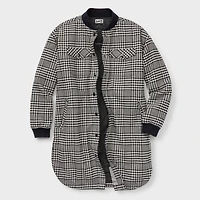 Women's Plus Folklore Flannel Insulated Duster
