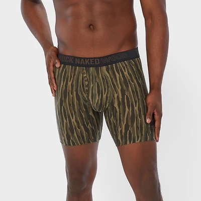 Men's Buck Naked Wood Pattern Bullpen Boxer Briefs
